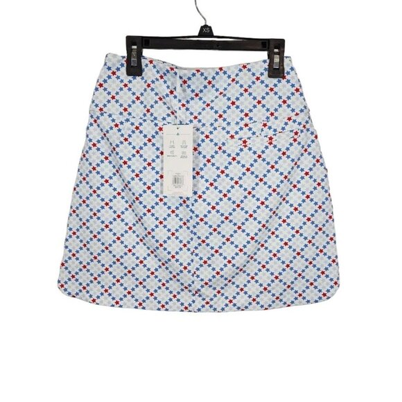 Lady Hagen Women's 17'' Tummy Control Golf Skort in Star Multi Plaid - Size S - Picture 3 of 11